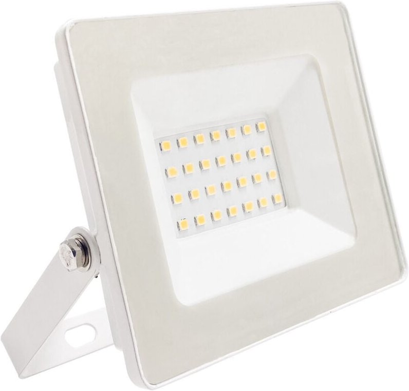 7hsevenon - 20W Ultraslim Outdoor led Projektor IP65 Einstellbar Weiß 4000K 30000H