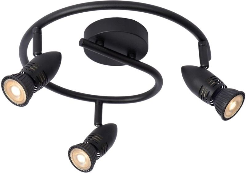 Caro - Deckenstrahler - ø 31 cm - 3xGU10 - Schwarz - Lucide
