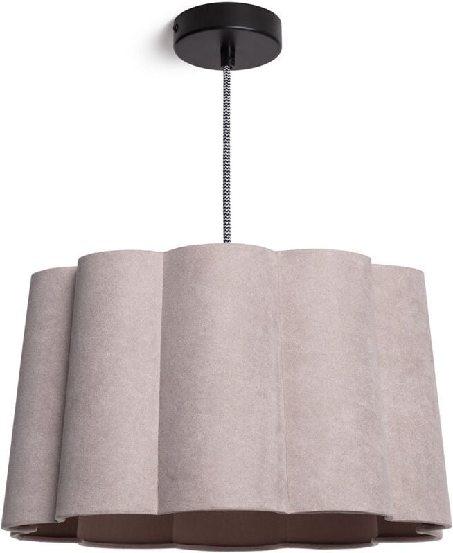 Efectoled - Pendelleuchte Leinen Renatta Taupe