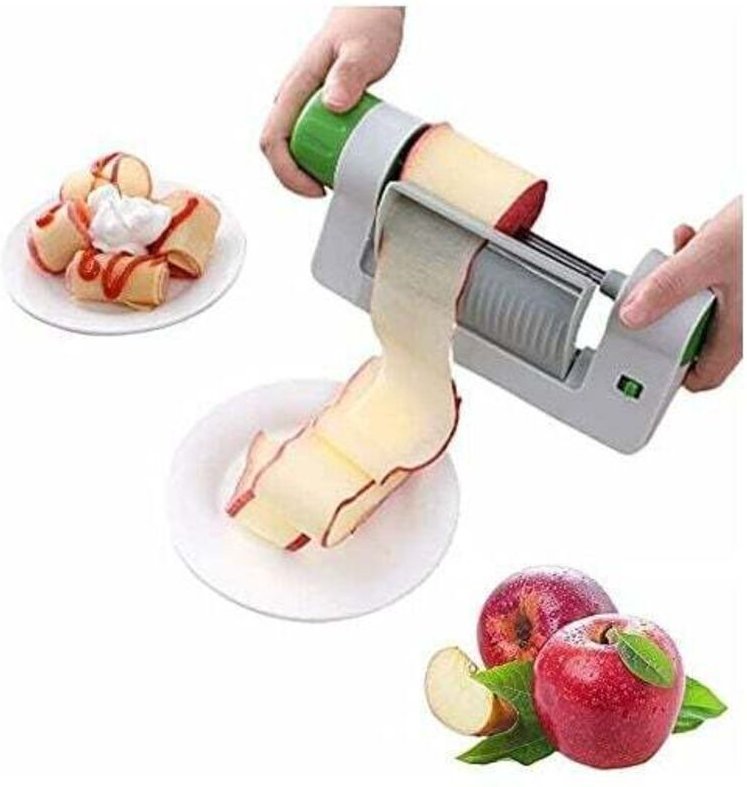 Multifunktionaler Küchenschneider für Gemüse und Obst, Spiral-Gemüseschneider, 22,5 x 10,5 x 5,5 cm