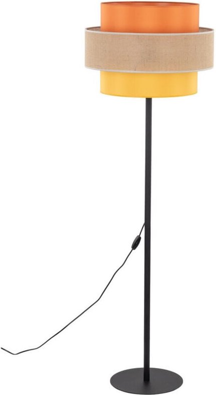 TK Trio Stehlampe mit Schirm Orange, Gelb 1xE27