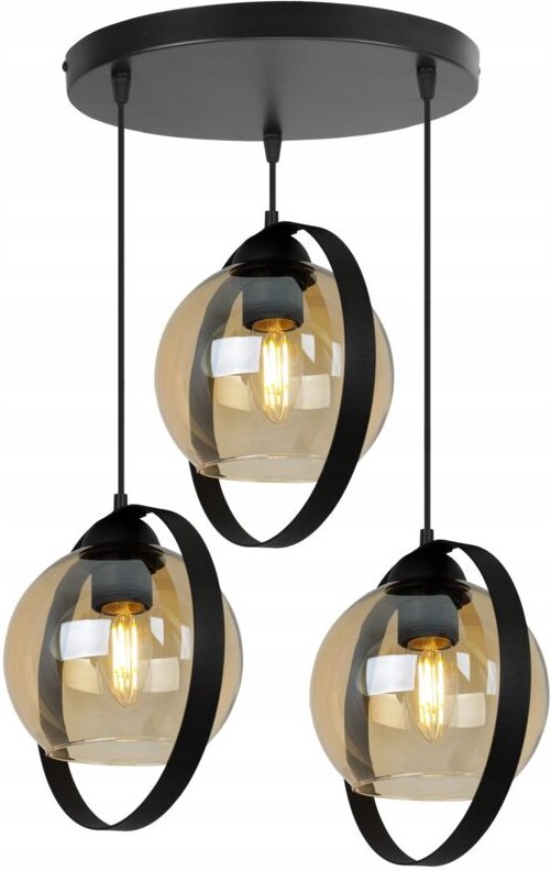 Moderne Hängelampe Mit Glasschirmringen