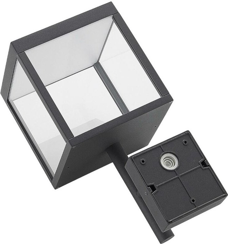 Thumbnail - LED Wandleuchte außen "Cube" aus Aluminium von Lucande