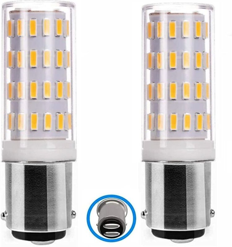 Ba15d LED-Glühbirne 5 w 12 V-24 v, Doppelkontakt-Bajonett-Glühbirne, entspricht 50 w warmweiß 3000 k, zur Beleuchtung vo...