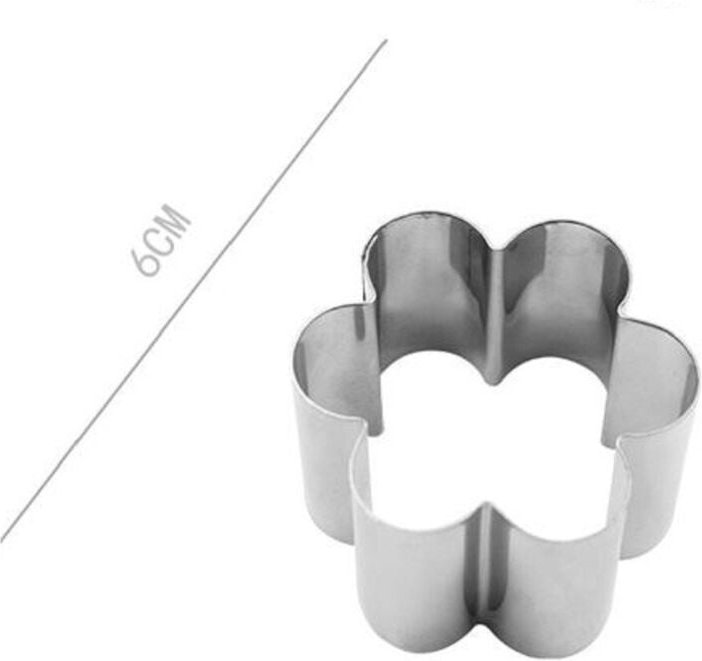 Trade Shop Traesio - Trade Shop - set 6 pz forme für polci biscotti fiore stampini decoration torte 6 cm 98927 -