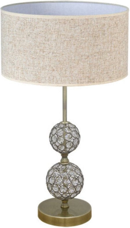 Beatia1xe27 Leder Tischlampe Beige Schirm 35d