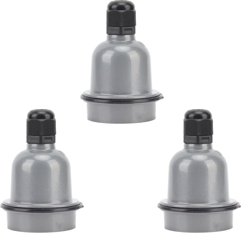 Zoternen - 3 Stück E27-Lampenfassung, wasserdicht, gute Wrmeisolierung, schmelzbestndig, Keramik-E27-Lampenfassung