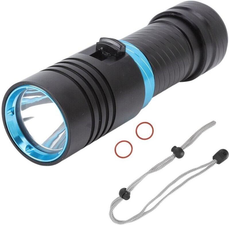 Linterna de buceo Eosnow de 5000 lúmenes, IPX8, 100 m, sumergible, regulable, con cuentas LED L2, luces de buceo subacuá...