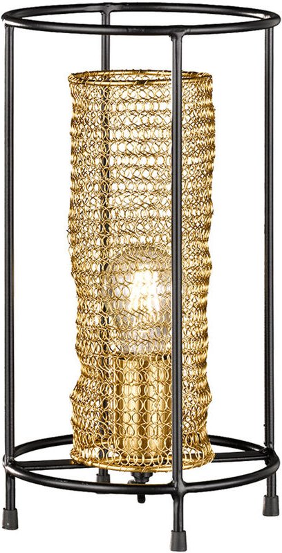 Honsel Leuchten - Schreib Tisch Lampe Wohn Zimmer Leuchte Käfig Bienen Waben Nacht-Licht gold Leuchte Honsel 50157