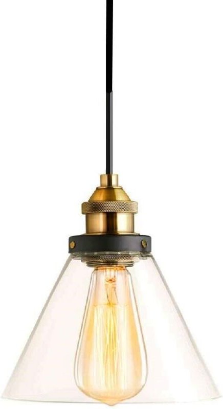 Pendelleuchte Industrielle Hängelampe Vintage aus Glas E27 Glasschirm Hängeleuchte für Schlafzimmer Wohnzimmer Esszimmer...