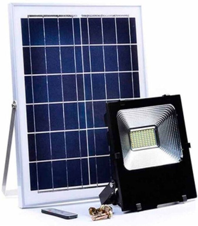 Trade Shop Traesio - Trade Shop - LED-Außenstrahler 8200 200W 6500K Kaltweiß Solar Fernbedienung -