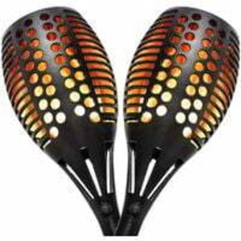 Solar-Fackellichter für den Außenbereich, Gartendekoration, wasserdicht, 96 LEDs, Solar-Flammenlampe, IP65 wasserdicht (...