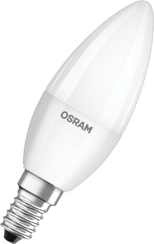 Osram - led Base Classic b, in Kerzenform mit E14-Sockel, Nicht Dimmbar, Ersetzt 40 Watt, Matt, Kaltweiß - 4000 Kelvin, ...