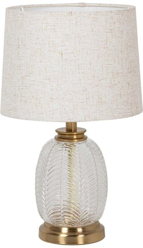 Tischlampe aus Metall und Glas, 25 x 25 x 40 cm