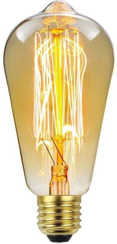 4er-Pack Vintage E27 Edison Dimmbare ST64 40W 2700K Warmweiße Glühlampen, Klassisch Antik für Tischlampen im Eichhörnche...