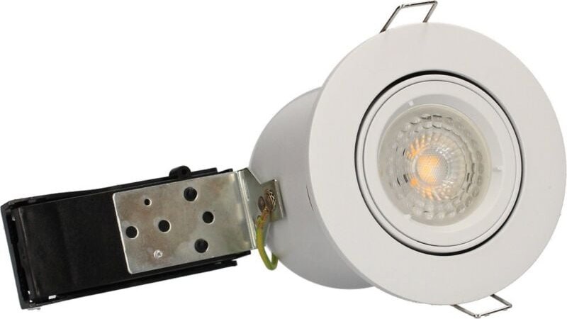 BIRDY Weißer verstellbarer Einbaustrahler, BBC, GU10, 5W, 3000K, 380lm Arlux Lighting