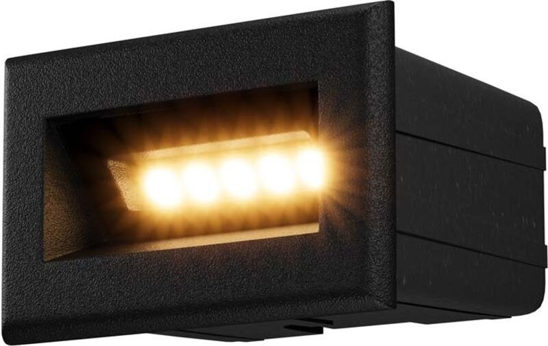 Thumbnail - Maytoni - Treppenleuchte Außenlampe Flurleuchte Leuchte IP65 led Metall Schwarz l 8,4 cm