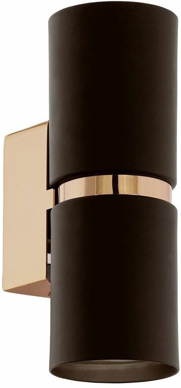 Licht-erlebnisse - Wandlampe Up Down GU10 Braun Kupfer Metall Modern Wandleuchte innen