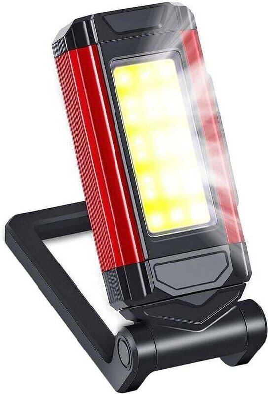 Faltbare LED-Arbeitsleuchte, ABS, USB-aufladbar, wasserdicht, 1800 mAh, 2000 lm, für Camping, Autoreparaturen usw.