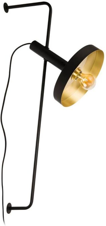 Whizz Wandleuchte innen schwarz/gold 20165-95