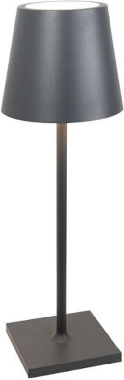 Zafferano Poldina L Desk LED-Tischleuchte, dunkelgrau, wiederaufladbar und dimmbar, mit einer Akkulaufzeit von bis zu 12...