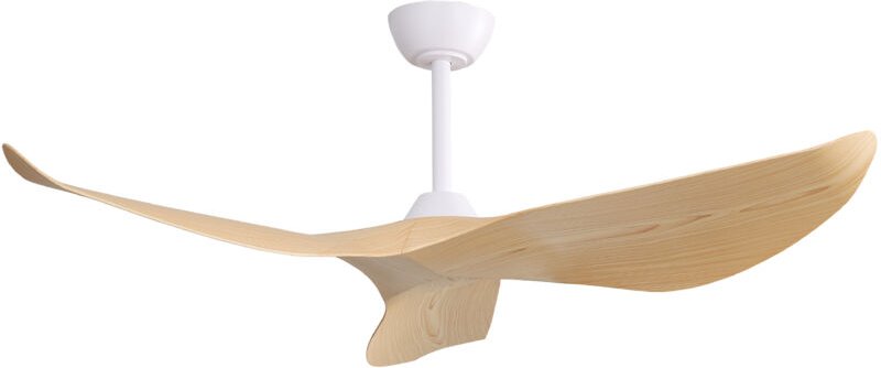 52-Zoll-Deckenventilator mit 6-stufiger Fernbedienung, 3 ABS-Ventilatorflügeln, reversiblem Gleichstrommotor (ohne Beleu...