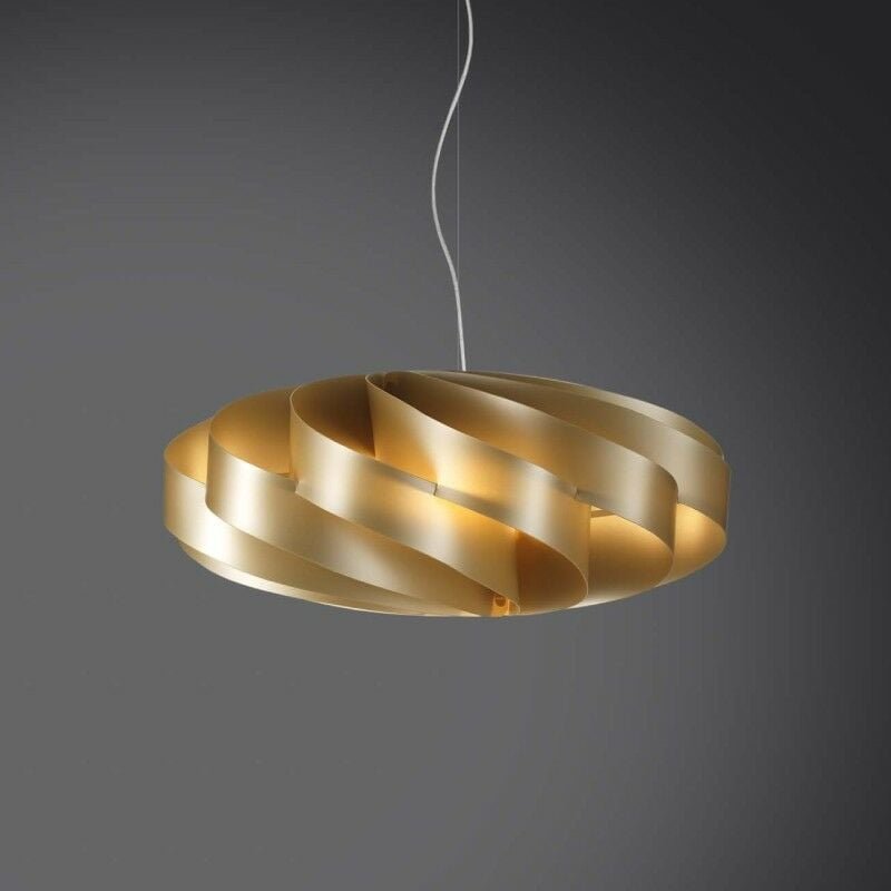 FLAT Hängeleuchter ein Licht Gold Durchmesser 50xh22cm