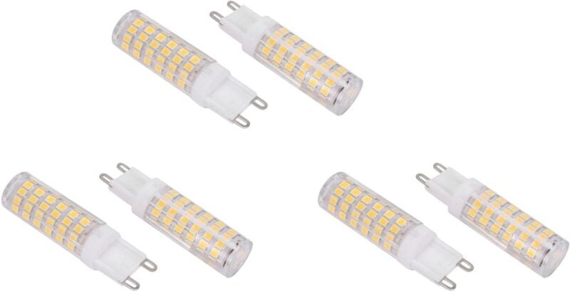 Tlily - 10W G9 100 led Glüh Birnen led Mais Glüh Birnen Keramik, Kein Flimmern, Breiter Abstrahl , 6 Stücke Natürliches ...