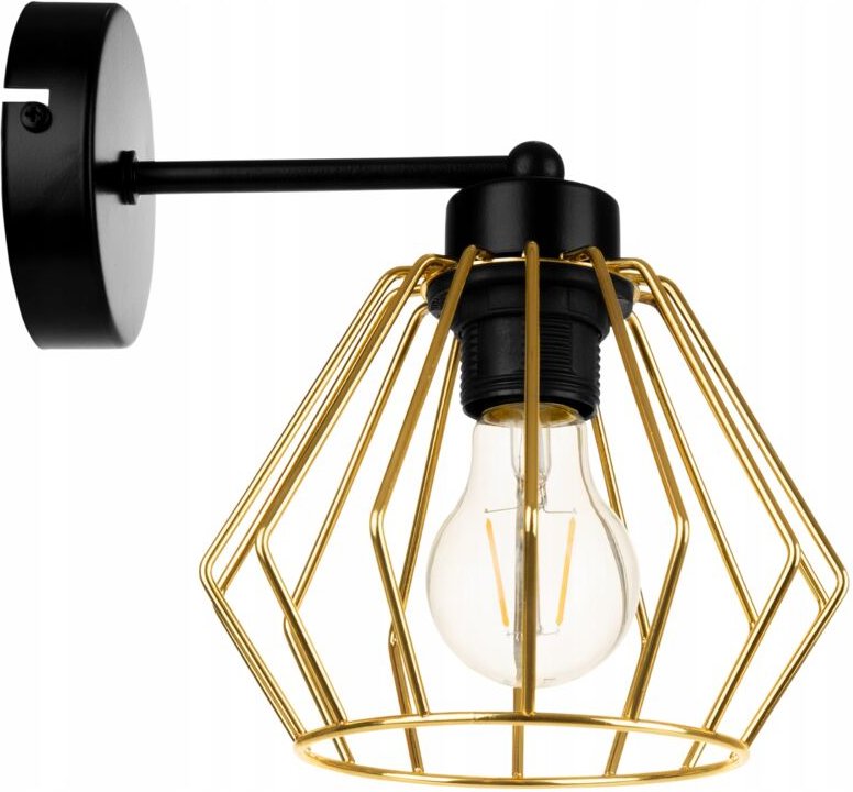 Goldene Wandleuchte, Led-Draht-Deckenleuchte