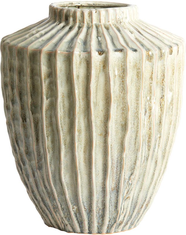 Light & Living TALEA Vase Keramik olivgrün-creme – Ø32x40 cm