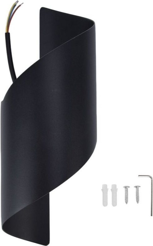 LED-Spiralwandleuchte in S-Form, kreative, wasserdichte Außenwandleuchte für Flur, Hof, Außenbereich, Nachttischlampe, D...