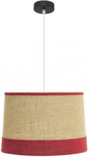 Hängeleuchte de Deckenleuchte Modell Tietar mit roten Details - Fabrilamp