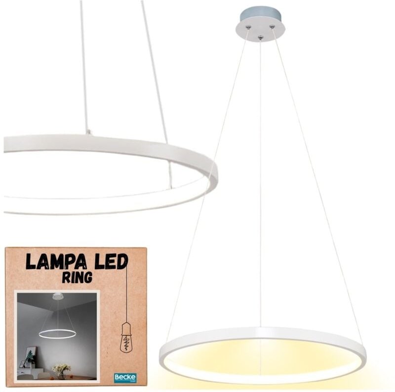 LED Ringleuchte, Loft Küchenleuchter, skandinavische Hängelampe, 110 cm, Neutral