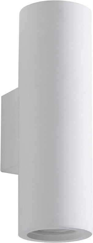 Wandlampe modern in Zylinderform aus weißem Gips Tony-B