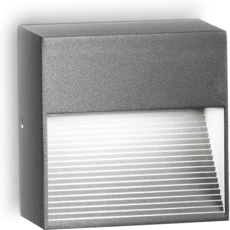 Ideal Lux - Down - 1 Licht Außenwandleuchte Anthrazit IP44, G9