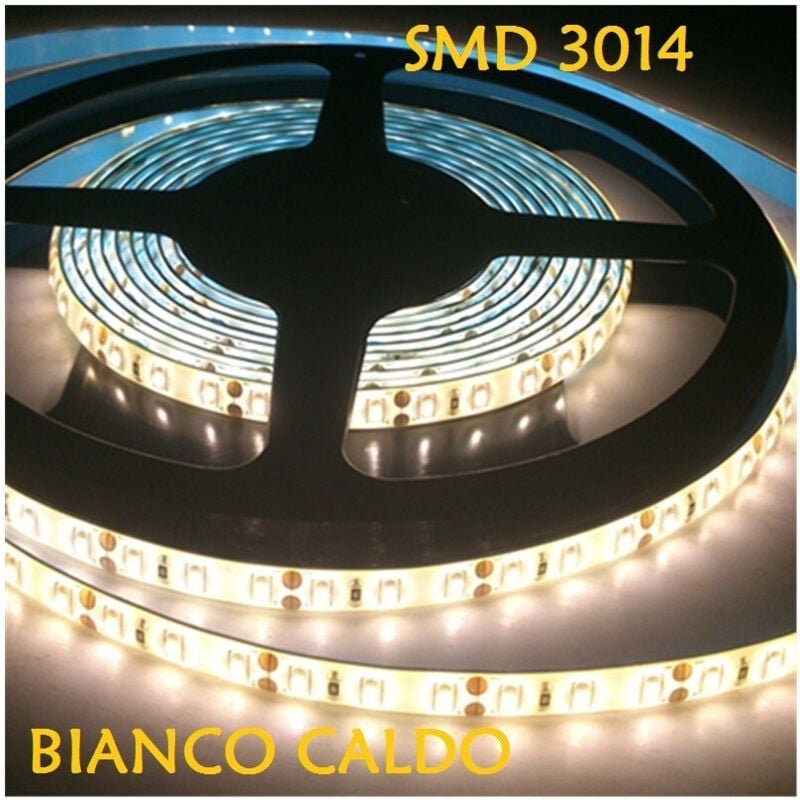 Trade Shop - 5 meter streifen strip 300 led 3014 smd für den aussenbereich IP65 12 v dc heiss kalt -