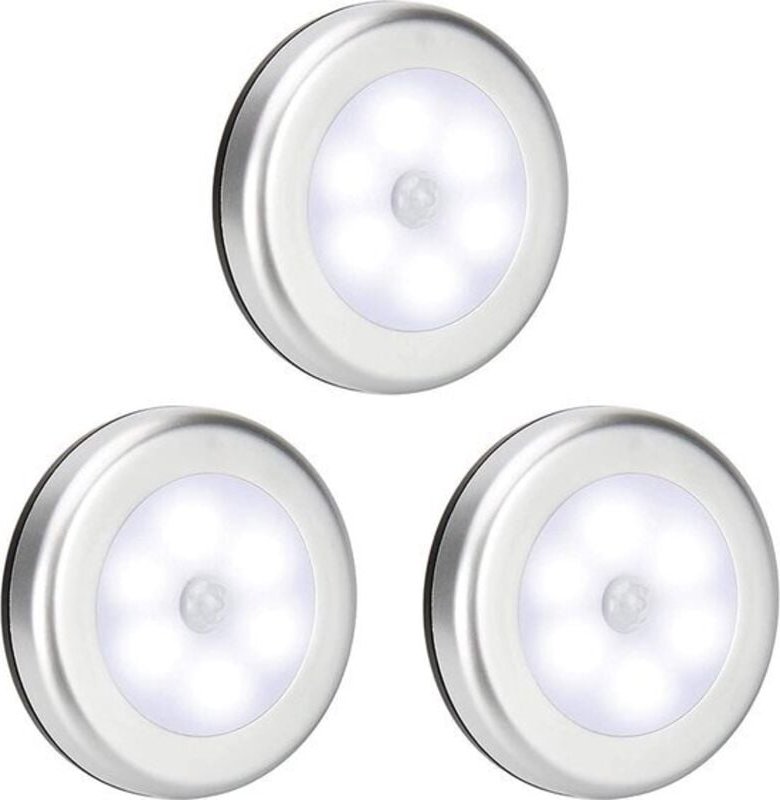 3-teiliges LED-Nachtlicht-Set – mit Bewegungssensor – Babyzimmer-Nachtlicht – batteriebetrieben – kabelloser Sensor – fü...