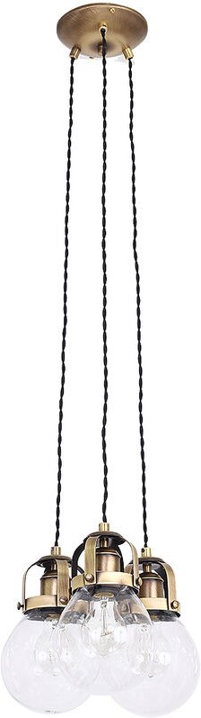 Industrie Hängelampe Hängelampe für die Küche gebürstetes Messing