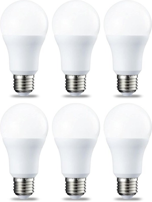 6er-Pack LED-Lampen, Edison-Schraubsockel, E27, 10 W, kaltweiß, nicht dimmbar