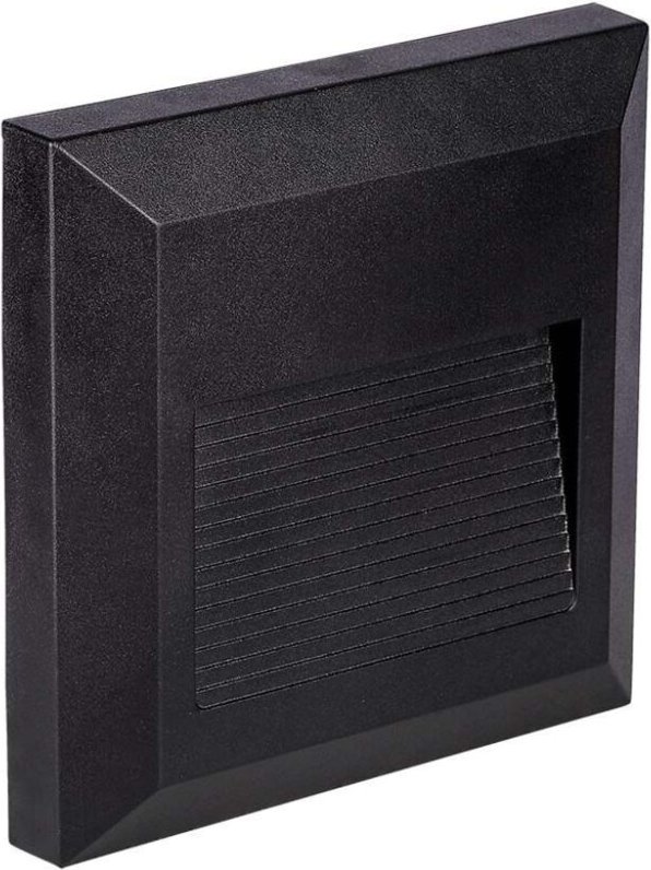 Vtac - v-tac 2W LED-Stufenleuchte, quadratisch, Deckenmontage, Schwarz, Warmweiß, IP65