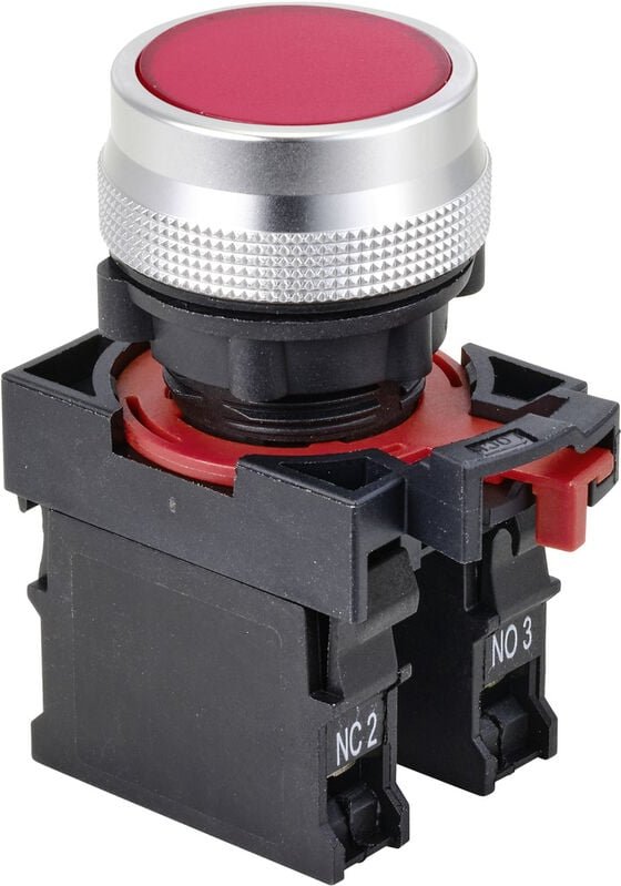 Tru Components - TC-10091028 Druckschalter 250 v/ac 5 a 1 x Ein/Ein rastend IP40 1 St.