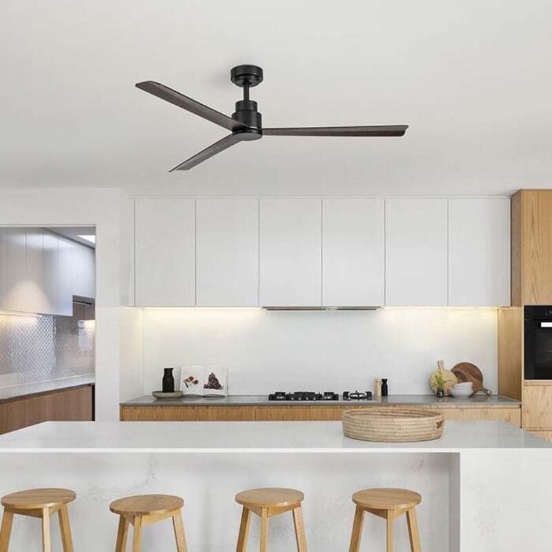 MILD Deckenventilator ohne dunkles Holzlicht