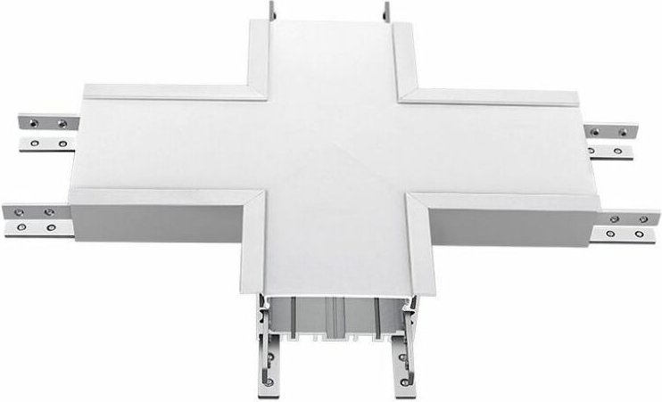 16W Linear Einbau led Stecker Samsung Chip X-Form Silber Naturweiß - V-tac