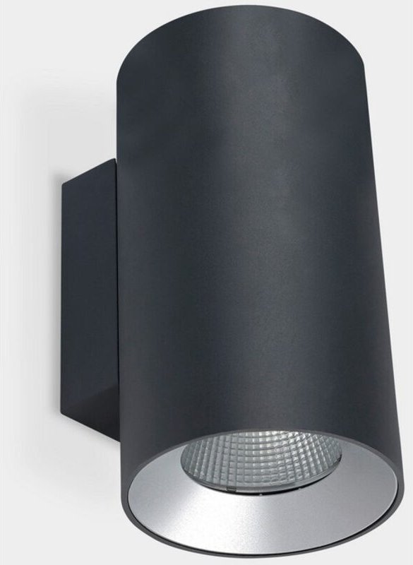 LEDS C4 Cosmos Wandleuchte Ø168 Double Emission Outdoor LED Up Down Light Large Urban Grey IP55 IK 4000K