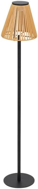 Atmosphera - Solar- und USB-Außenstehleuchte Kessy beige H108cm créateur d'intérieur