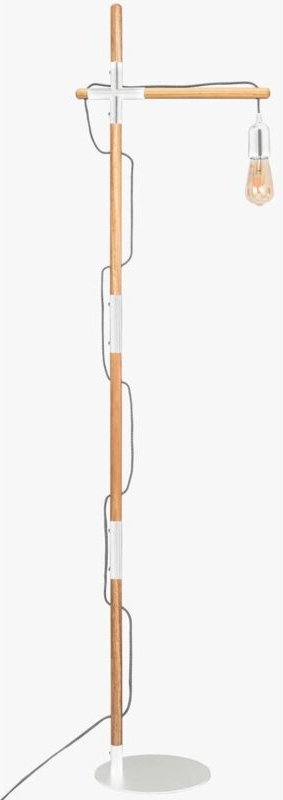 Stehleuchte Holz und Aluminium "Natural Wood".