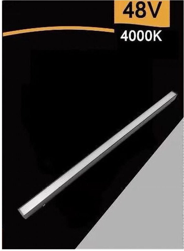 Trade Shop Traesio - Trade Shop - LED-Leistenstrahler 24W, magnetisch, matt, Schienenabdeckung, 48V, Licht 3000K, 4000K,...
