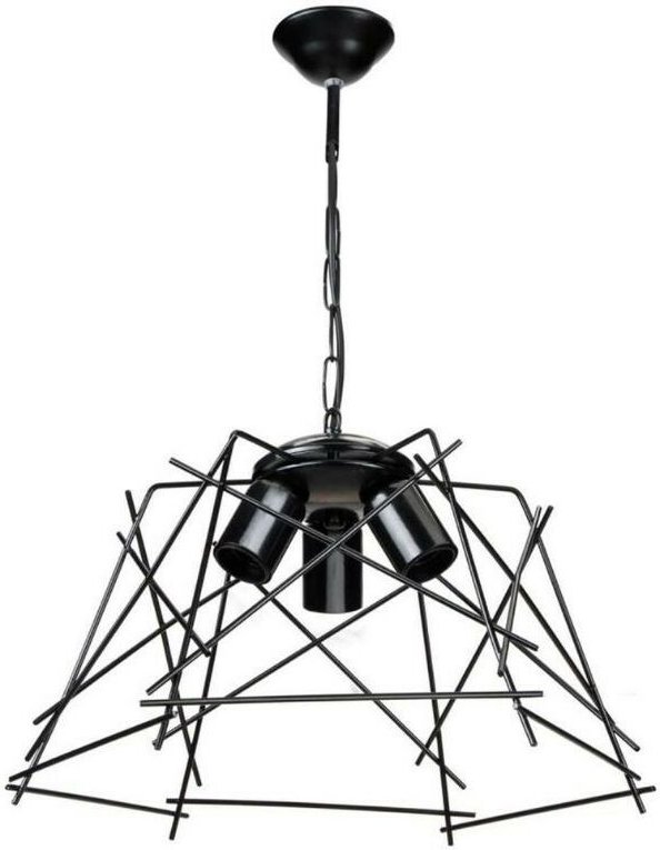 Tezeta - Pendelleuchte Tena MDL3854 leuchtet in asymmetrischem schwarzem Metall