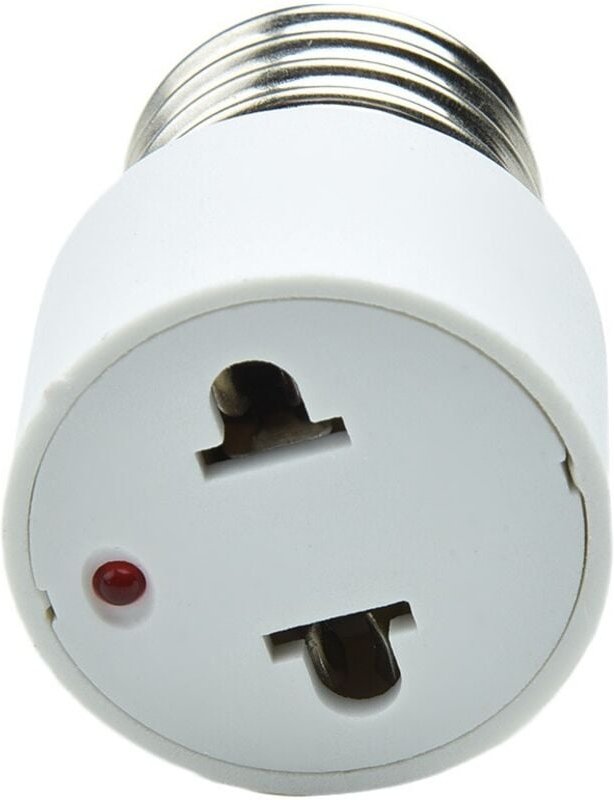 E27/EU-Fassungsadapter, einfach zu installieren, 2 Pins, wandelt eine Glühbirne in eine Fassung um (1 Stück)