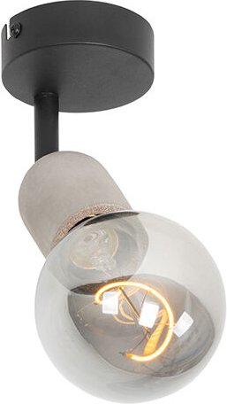 Industrieller Fleck schwarz mit Beton - Pedra